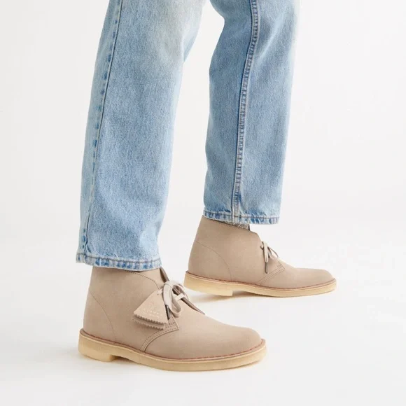 Clarks | Shoes | Clarks Desert Boot Suede Oakwood Tan Beige